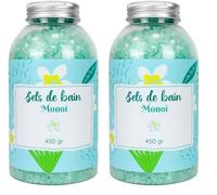 Sale da bagno 450 g - Fragranza Monoi (Confezione da 2)