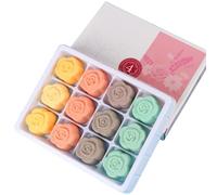 Sale da pediluvio, Bombe da pediluvio 12 pezzi/set Sali naturali da ammollo con 4 aromi di lavanda, gelsomino, rosa, camomilla per calli dei piedi, odori di piedi ostinati, sali da ammollo