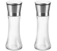Sale e pepe in polvere Pianta per spezie e macina sale Macina sale in ceramica Spessore regolabile Macina spezie Fabbrica sale da cucina Ristorante facile da usare (2 Frasi 2 Macina sale e macina pepe