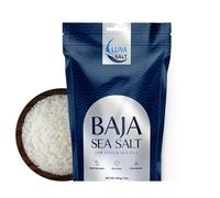 Sale marino BAJA - Sale gourmet a basso contenuto di sodio, raccolto a mano, essiccato al sole, da 16 once, con oltre 90 elementi - Spezia di alta qualità per cucinare e salutare - Sacchetto richiudib
