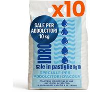 Sale per Addolcitore per Addolcitori Domestici e Industriali 10 sacchi da 10 kg