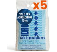 Sale per Addolcitore per Addolcitori Domestici e Industriali 5 sacchi da 10 kg