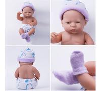 Sale Realistic Lifelike 9.5"full Gift Newborn Reborn Silicone Baby Doll Soft