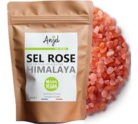 Sale rosa dell'Himalaya - Sale grosso non raffinato - Cristalli di sale rosa - Sano, ricco di oligoelementi - Cucinare - 100% naturale - ANJEL (250)