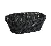 Saleen 2038919 - Cestino ovale, 25,5 x 19 x 8 cm, colore: Nero