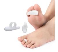salefun Anello per alluce valgo, correzione dita a martello, cuscinetto in silicone per dita dei piedi, 4 Pezzi