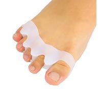 salefun Separatore Dita Piede in Silicone, Raddrizzatore Delle Dita, Toe Separators, Dita del Correttore Dell'alluce, Distanziatore Dita Piede Sovrapposte, Alluce Valgo di Sandine, 2 Paia