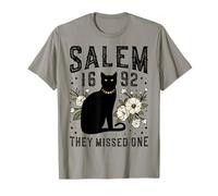Salem 1692 Hanno Perso Un Gatto di Halloween Salem Witch Trials Maglietta