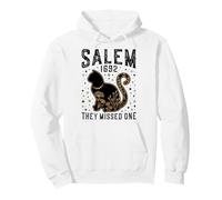 Salem 1692 Hanno Perso Una Strega processo Strega Gatto Nero Luna Strega Felpa con Cappuccio
