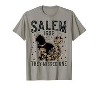 Salem 1692 Hanno Perso Una Strega processo Strega Gatto Nero Luna Strega Maglietta