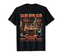 Salem Book Club: Tutte Le Streghe Danno Il Benvenuto a Un Halloween Gotico Maglietta