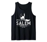Salem Broom Co. - Gatto e Pipistrelli, Motivo: Halloween Canotta
