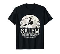 Salem Broom Company Camicia Grunge Halloween Donna Strega Maglietta