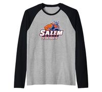 Salem State University Vikings Mascot Word Mark Maglia con Maniche Raglan