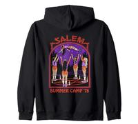 Salem Summer Camp Witch Sarcastic Retro Funny Adult Humor Felpa con Cappuccio