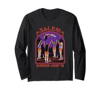Salem Summer Camp Witch Sarcastic Retro Funny Adult Humor Maglia a Manica
