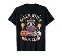 Salem Witch Book Club Bookish Halloween Procione Stregoneria Maglietta