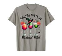 Salem Witch Cocktail Club Halloween Drink Party Design Maglietta