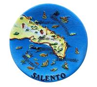 Salento Puglia Italia Mappa Creativa Frigorifero Magnete 3D Viaggio Souvenir Frigorifero Decorazione Magnetica Sticker Craft Collection