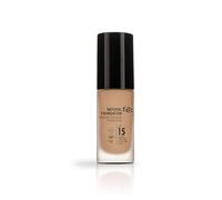SALERM - Fondotinta Fluida - Natural Foundation - 30 ml - Colore F20 - Finitura omogenea, naturale e senza lucentezza - Copertura media modulabile - Lunga durata - Texture leggera - SPF 15