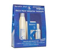 Salerm cheratina shot pack post terapia alla cheratina 3 prodotti shampoo + m...