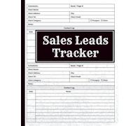 Sales Leads Tracker: Client Contact and Follow-Up System for Business Professionals | Organize Prospect and Client Information for Effective Sales Management.