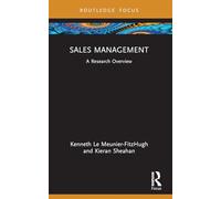 Sales Management: A Research Overview