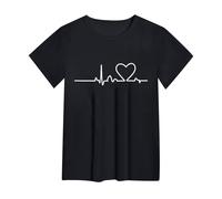 Sales Today Clearance Prime Only Bluse Eleganti Taglie Comode Polo Manica Corta Donna XXL Top Raso Nero Lucido Maglie Donna Firmate Camicia Donna Taglia 50 Todays Daily Deals Colla