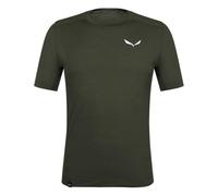 Salewa Agner Am M-Maglietta S/S Tee, Verde Oliva Scuro, S Uomo