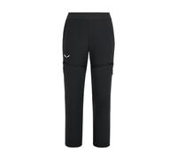 Salewa Agner DST K 2/1 - pantaloni zip off - bambino 92 Black junior Pfc-Free,Durastretch