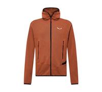 Salewa Agner Hemp 2 Hooded M - felpa in pile - uomo 52 Orange/Black man Canapa,Salewa Committed,Recycled Polyester