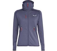Salewa Agner Hybrid PL/DST - felpa in pile con cappuccio - donna I40 D34 Blue/Red woman Durastretch,Polarlite
