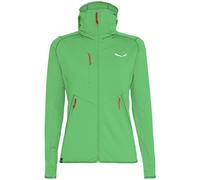 Salewa Agner Hybrid PL/DST - felpa in pile con cappuccio - donna I40 D34 Light Green/Red/White woman Durastretch,Polarlite