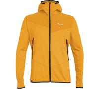 Felpa con cappuccio Salewa Agner Hybrid Polarlite Durastretch Full Zip giallo - S