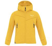 Salewa Agner Melange - felpa in pile con cappuccio - bambino 152 Yellow junior Durastretch,Pfc-Free,Bluesign,Polarlite