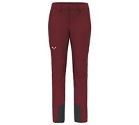 Salewa Agner Orval 3 Dst W - pantaloni softshell - donna I42 D36 Dark Red/Black/Red woman Pfc-Free,Durastretch,Salewa Committed