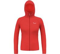 Salewa Agner Pl W Hoodie - felpa in pile - donna I44 D38 Red/Red woman Bluesign,Durastretch,Polarlite,Recycled Materials,Salewa Committed,Pfc-Free