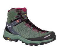 Salewa Ws Alp Trainer 2 Mid GTX - scarponi trekking - donna 4 UK Green/Black woman Gore-Tex Extended Comfort,Vibram,Pelle
