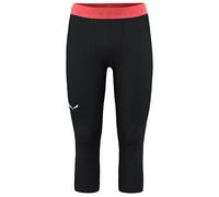 Salewa - Cristallo Warm AMR 3/4 Tight - Intimo lana merinos 46 - S nero