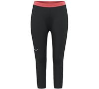 Salewa Cristallo Warm Alpine Merino Responsive 3/4 Base Layer Pants Nero S Donna