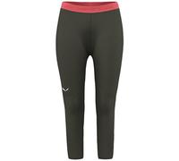 Salewa Cristallo Warm AMR - calzamaglia a 3/4 - donna I44 D38 Dark Green/Red woman Wool,Bluesign