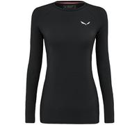 Salewa Cristallo Warm AMR - maglietta tecnica a maniche lunghe - donna I48 D42 Black woman Lana Merino,Bluesign