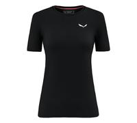 Salewa Cristallo Warm Amr W T-SRT. Maglietta a Maniche Corte, Nero, XS Donna
