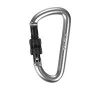 Salewa D-SHAPE Carabiner With Screw - portachiavi Black/Steel unisex
