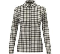SALEWA FANES FLANNEL 5 POLARLITE CAMICIA DONNA OATMEAL BLACK OUT 40
