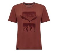 Salewa Eagle 3cime-Maglietta W S/S Tee, Etruscan Red, M Donna