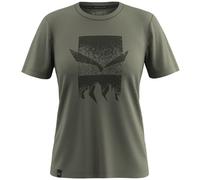 Salewa Eagle 3 Cime W - T-shirt - donna I44 D38 Dark Green woman Tencel/Lyocell,Salewa Committed