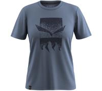 Salewa Eagle 3 Cime W - T-shirt - donna I46 D40 Blue woman Tencel/Lyocell,Salewa Committed