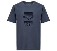 Salewa Eagle 3cime Short Sleeve T-shirt Blu S Uomo