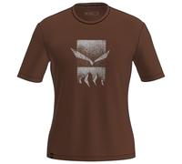 Salewa Eagle 3cime Short Sleeve T-shirt Marrone L Uomo